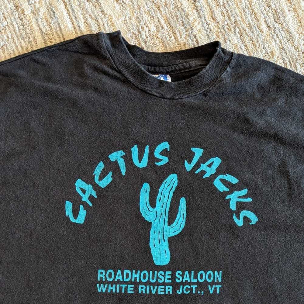 VTG 90s Cactus Jacks Outlaws Roadhouse Saloon Whi… - image 3