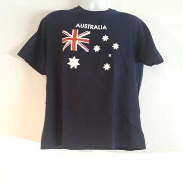 VTG. AUSTRALIA  GOOSES SZ. XL NAVY BLUE T SHIRT M… - image 1