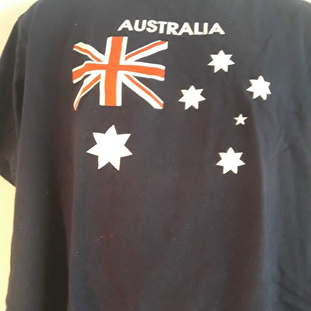 VTG. AUSTRALIA  GOOSES SZ. XL NAVY BLUE T SHIRT M… - image 2