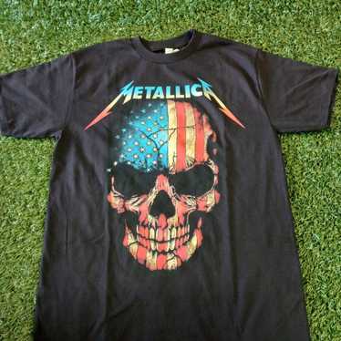 New Metallica Usa Skull T