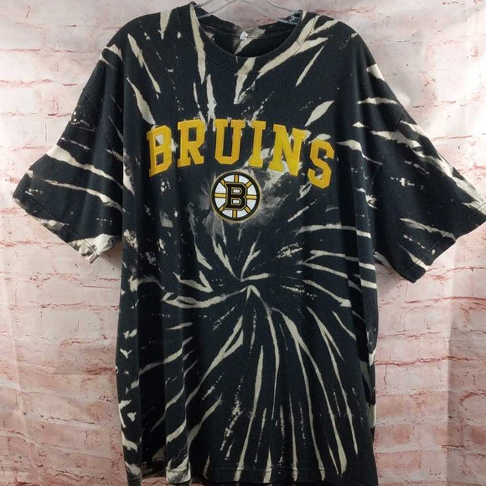 Bruins Hockey embroidered tie dye T-shirt XL - image 1