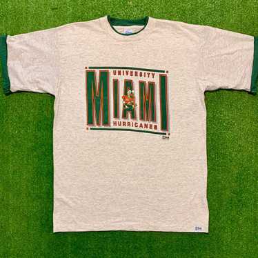 NEW 1991 Miami Hurricanes Roll Up Sleeve - image 1