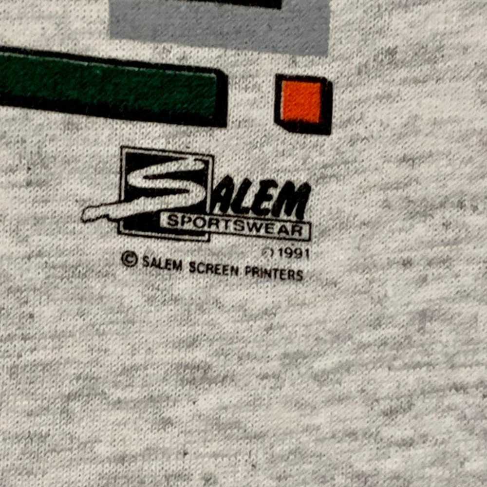 NEW 1991 Miami Hurricanes Roll Up Sleeve - image 5