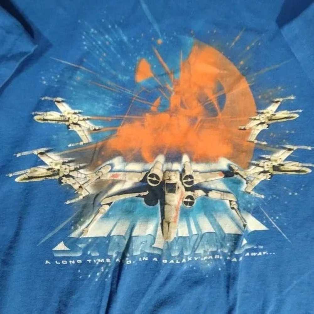 Vintage Star Wars X-Wing Fighters Graphic T-Shirt - image 3