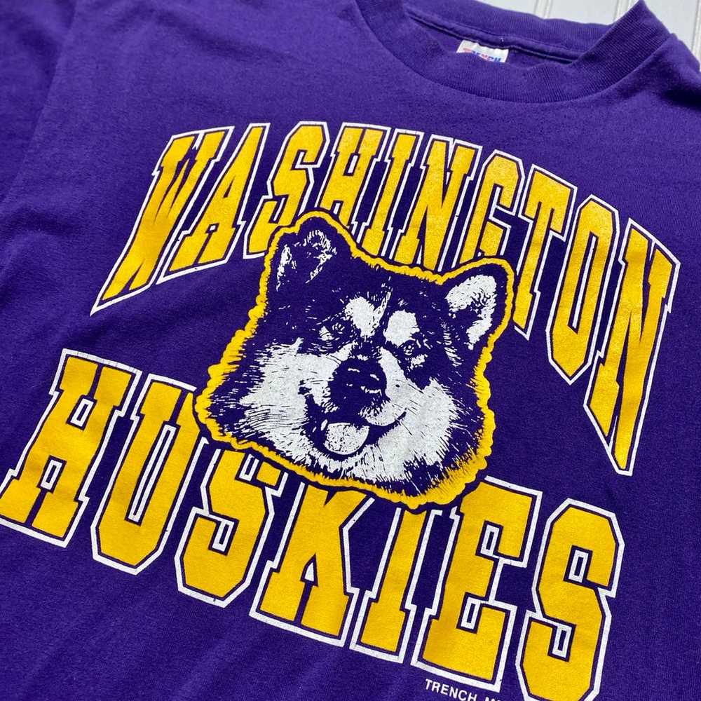 90’s Vintage University of Washington Huskies Shi… - image 2