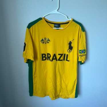 BRAZIL RINGER LOGO T-SHIRT, BLONDED