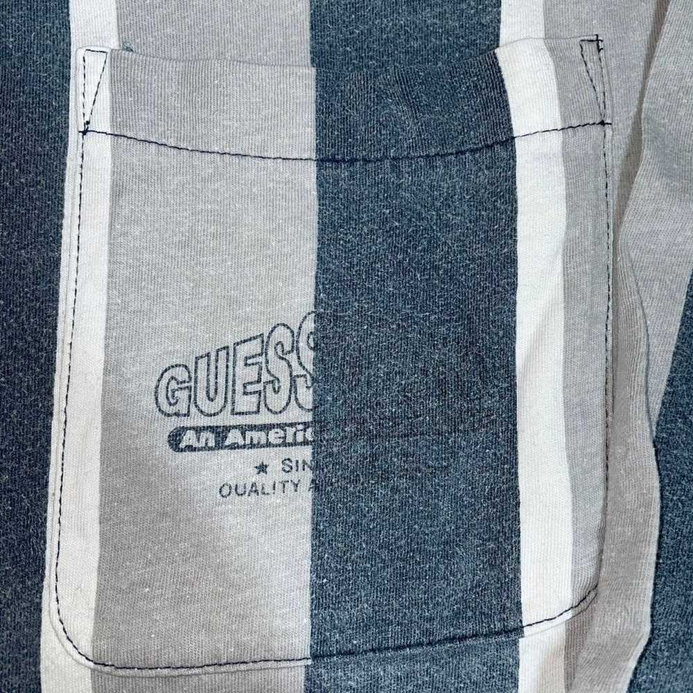 Vintage guess long sleeve stripped shirt - image 2