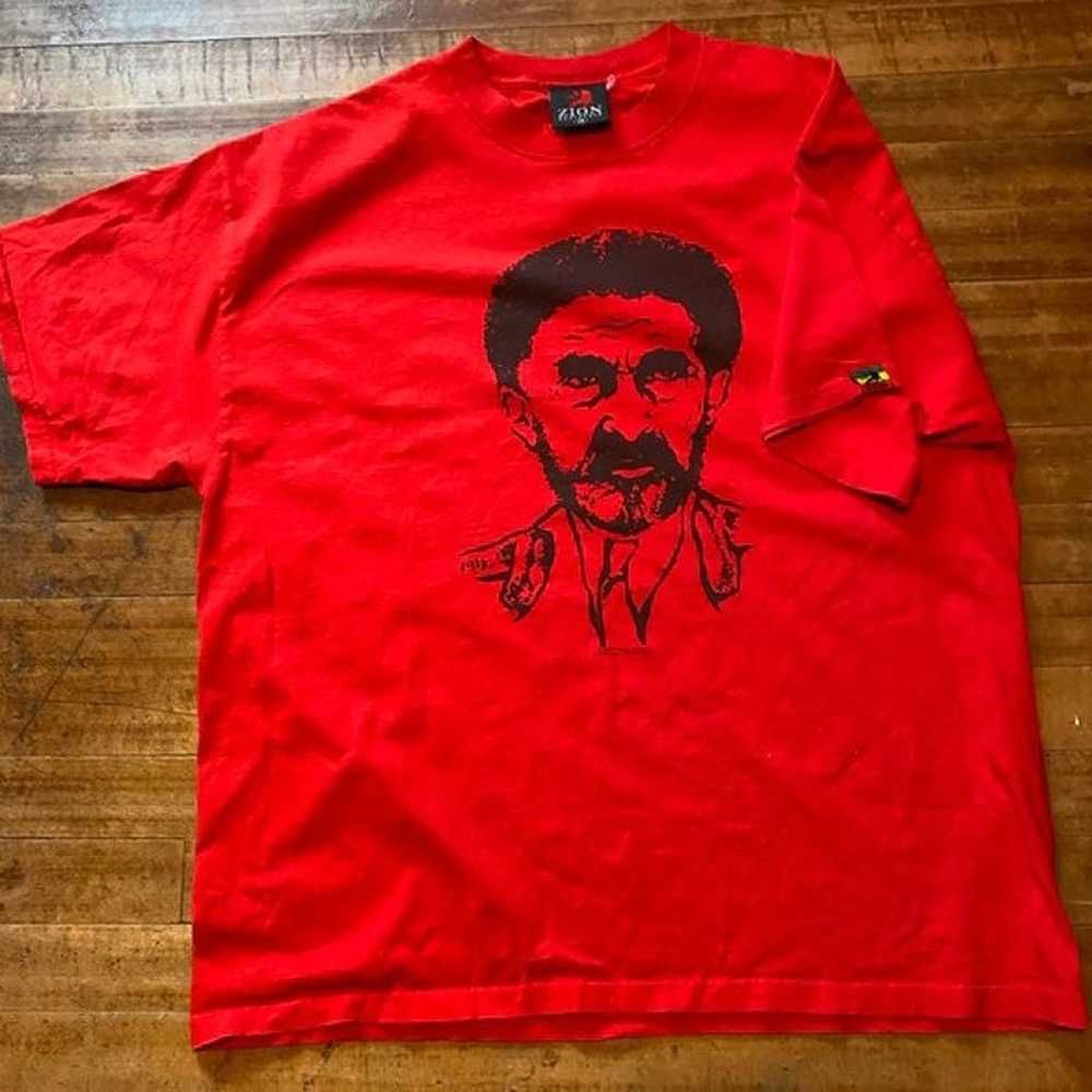 Zion Roots H.I.M Red T Shirt - image 1