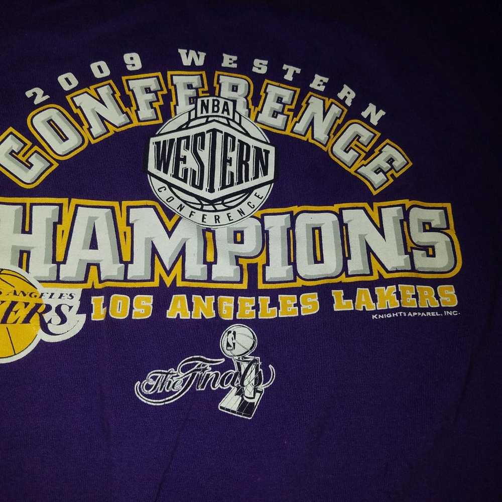 Rare Vintage Lakers Purple T Shirts - image 5