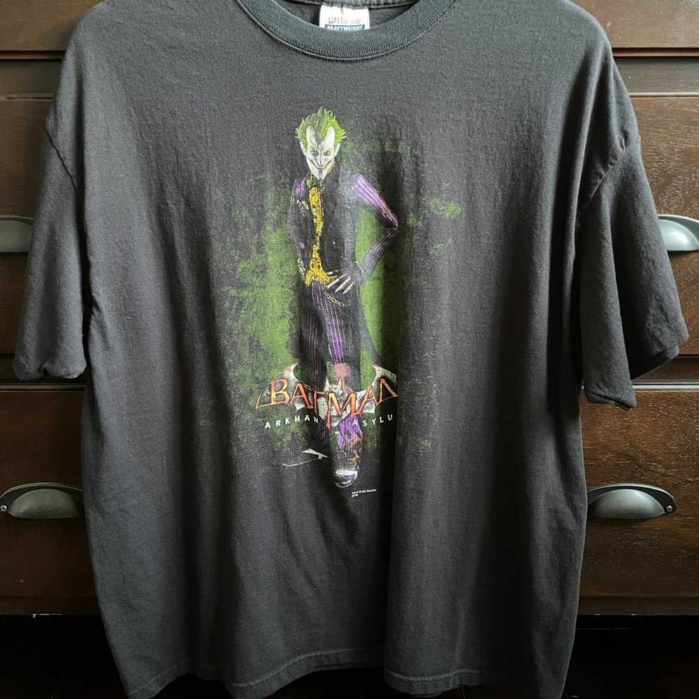 Vintage Batman Arkham Asylum Joker Black Graphitt… - image 1