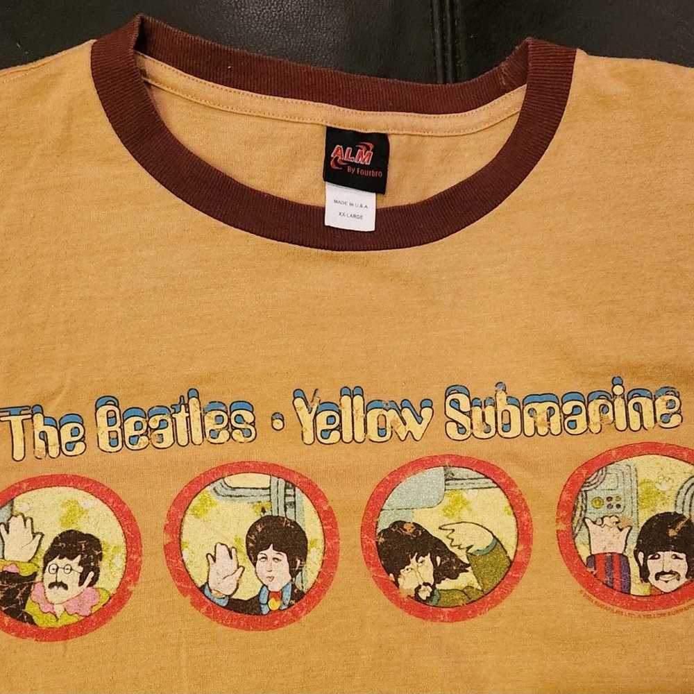 Vintage Beatles Yellow Submarine T-Shirt Size XXL - image 2