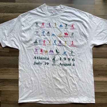 Vtg 1996 Atlanta Olympic Events Single Stitch Prin