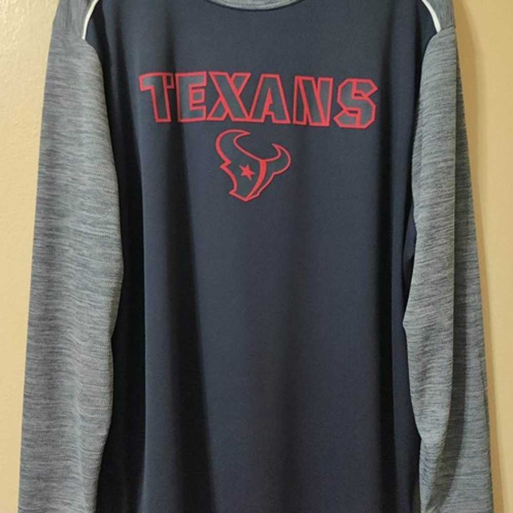 NFL Team Apparel Houston Texans Long Sleeve Shirt… - image 1
