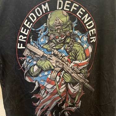 Affliction Men freedom defender T shirt 2XL