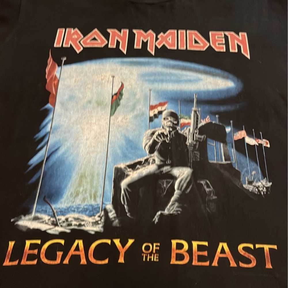 Iron Maiden Legacy of the Beast Tour t-shirt size… - image 2