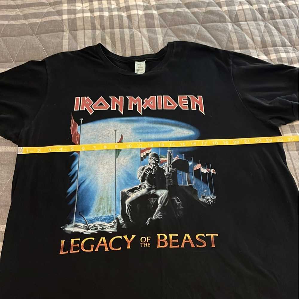 Iron Maiden Legacy of the Beast Tour t-shirt size… - image 4