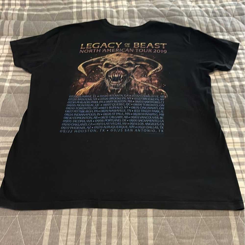 Iron Maiden Legacy of the Beast Tour t-shirt size… - image 5