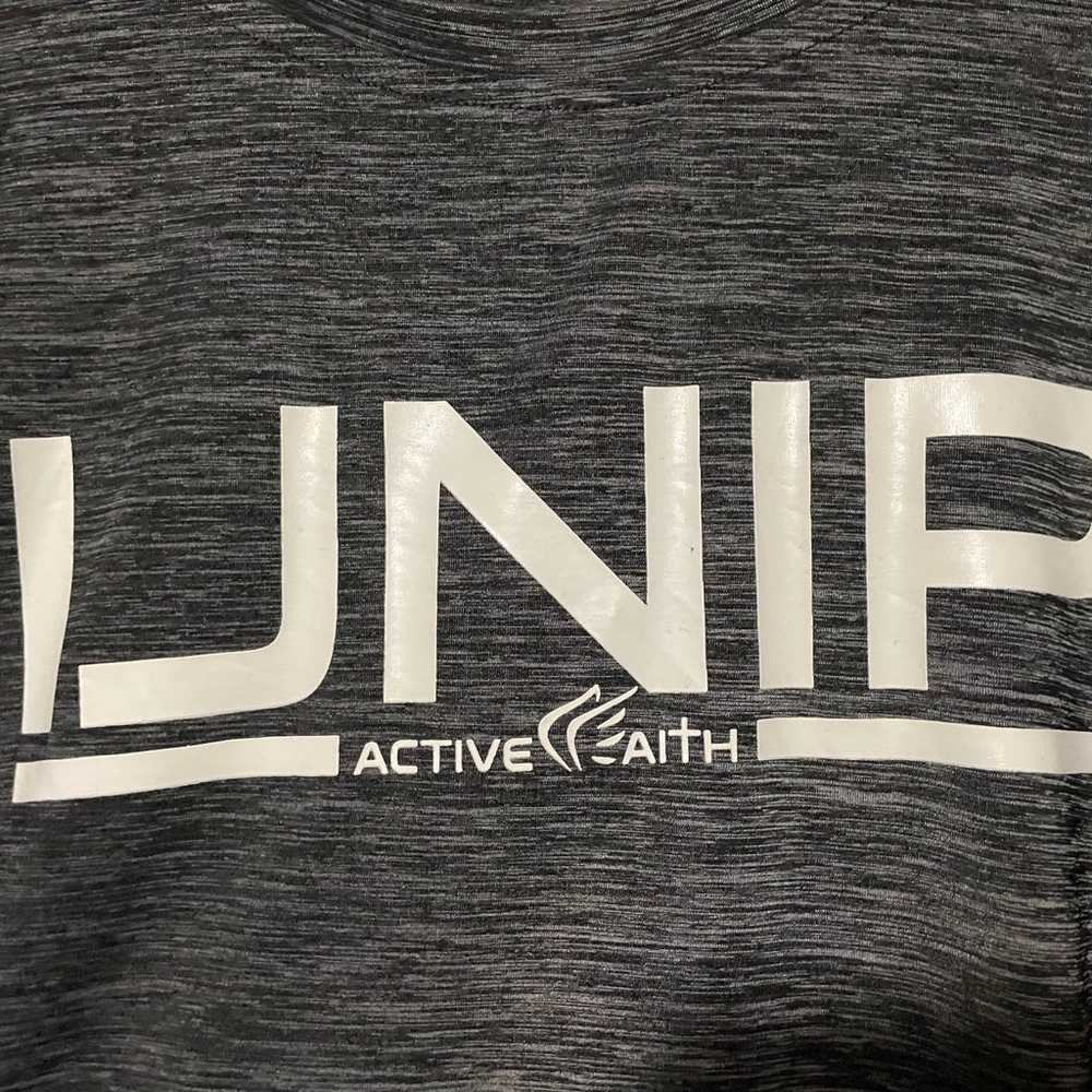 Active Faith compression shirt and workout shorts - image 2