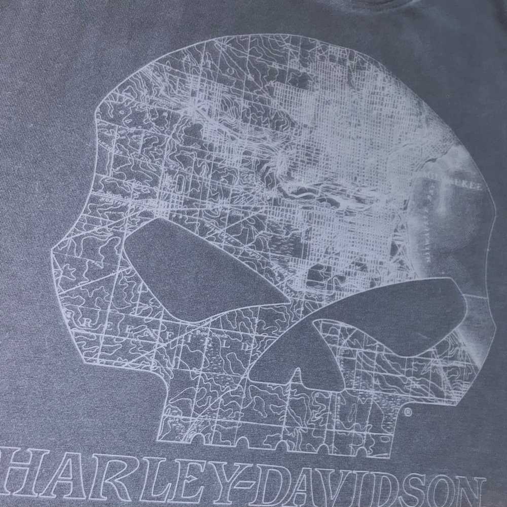 Harley Davidson motorcycles skull T-shirt - image 3