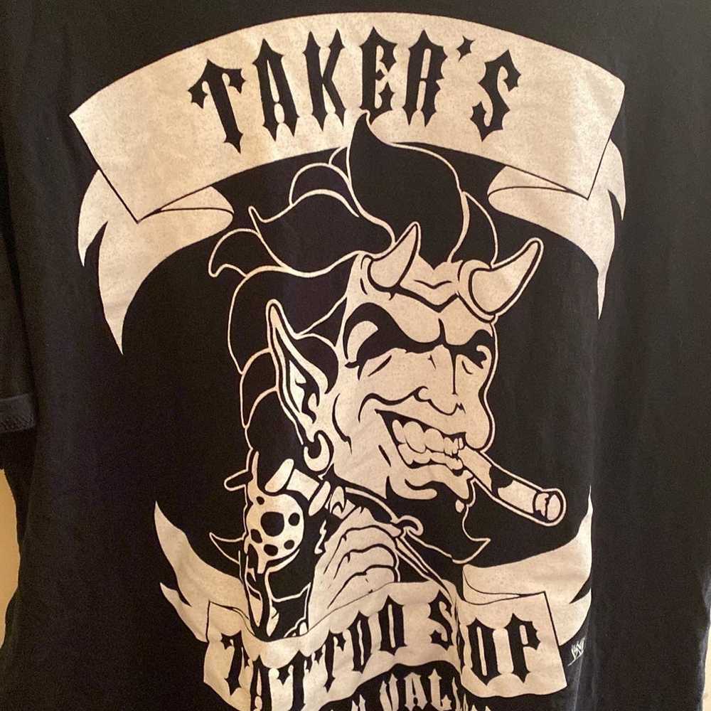 WWE/F Undertaker Takers Tattoo Shop T shirt 3XL - image 1