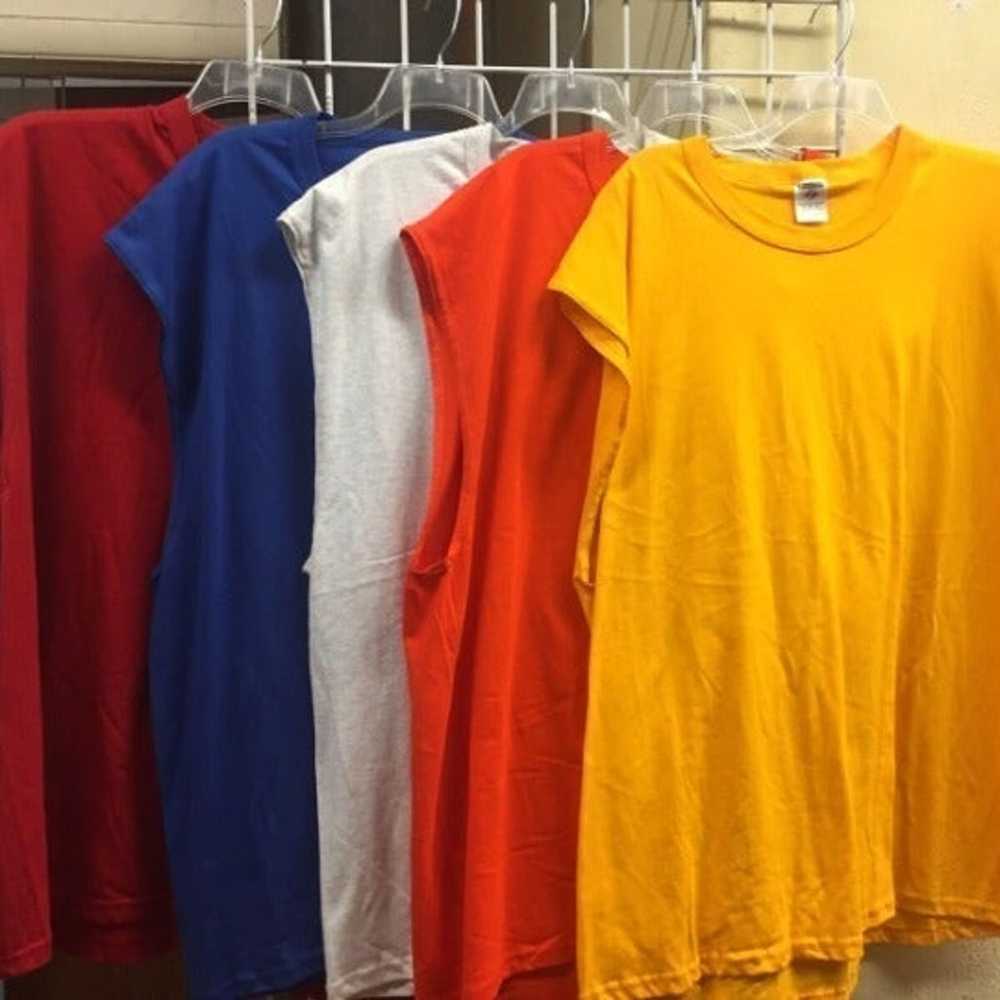Lot of 5 JERZEES Mens 3XL Muscle Shirts - image 11