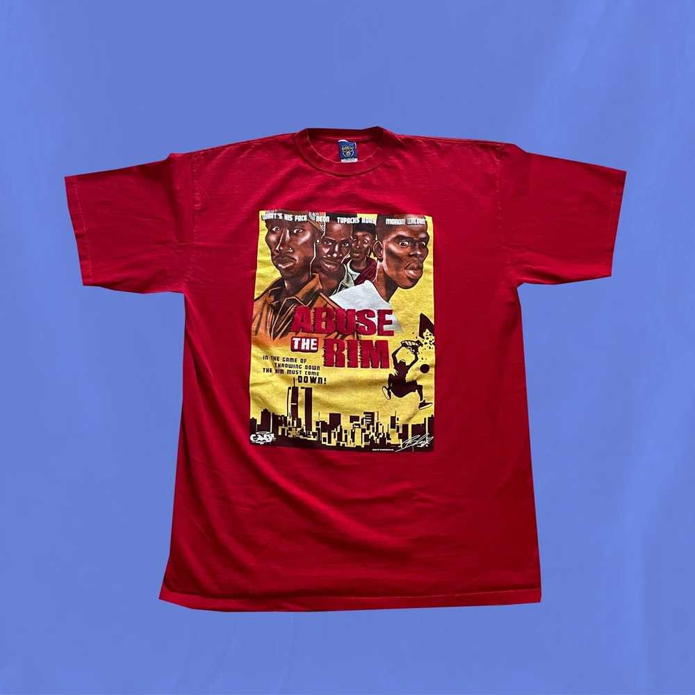 Y2K abuse the rim Tupac parody shirt - image 1