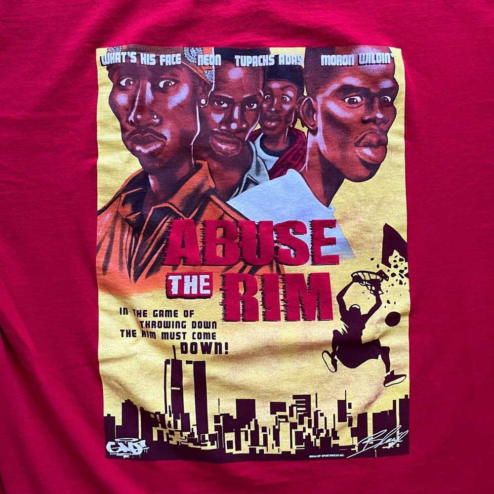 Y2K abuse the rim Tupac parody shirt - image 2