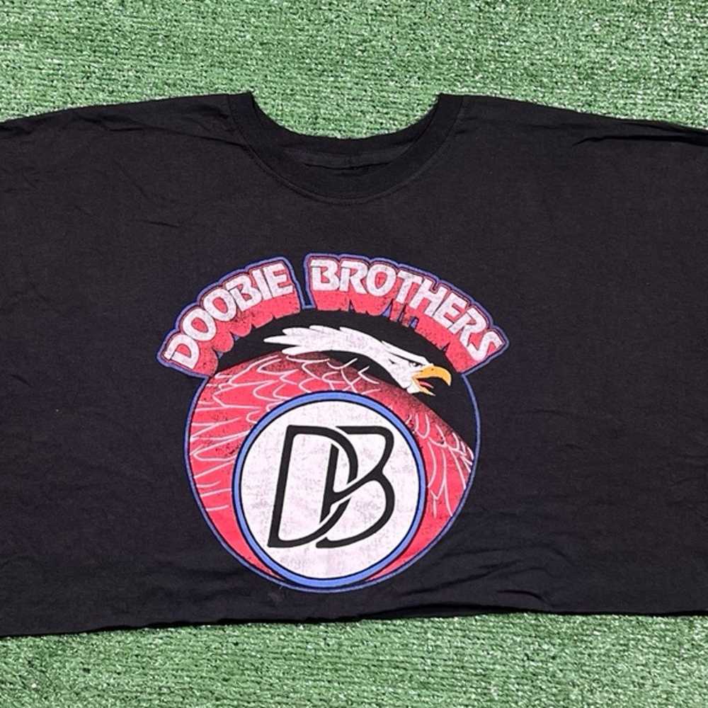 The Doobie Brothers Tour 87’ Cropped T-shirt Sz L… - image 1