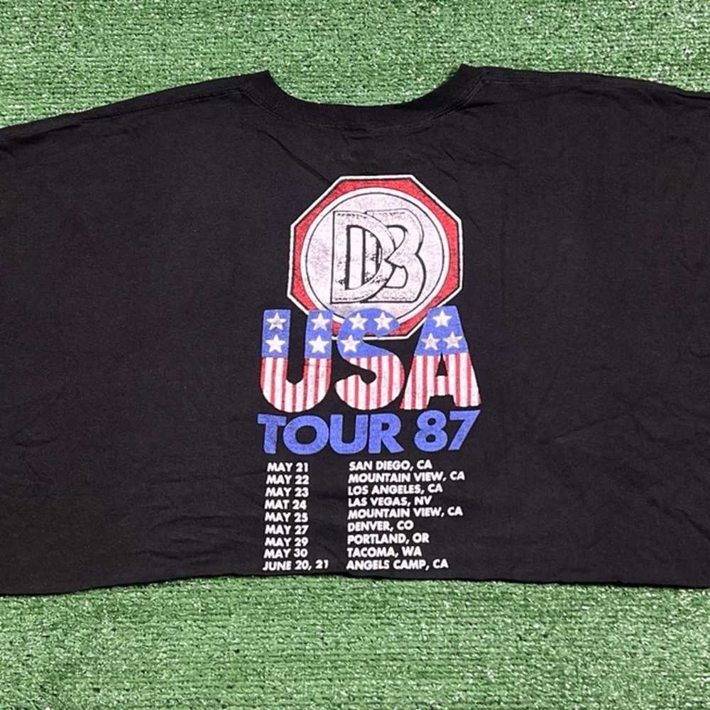 The Doobie Brothers Tour 87’ Cropped T-shirt Sz L… - image 4