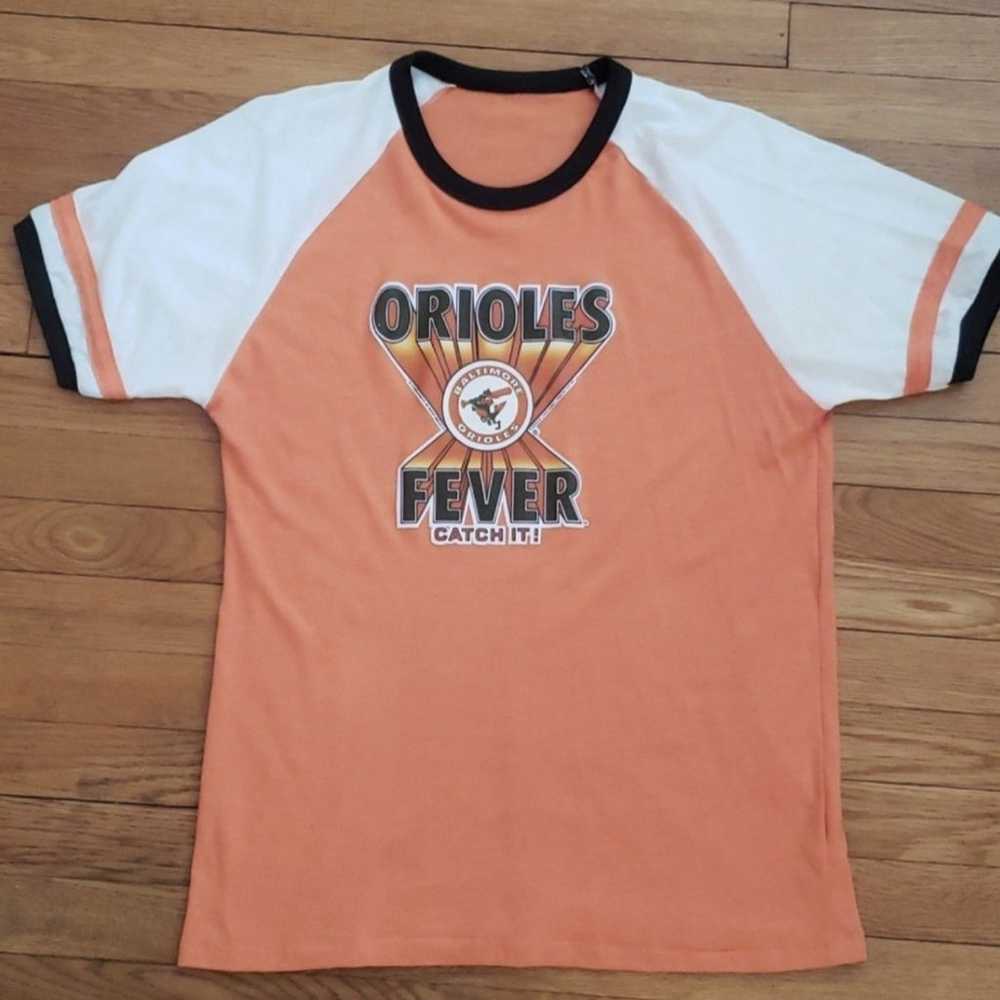 Vintage 80snBaltimore Orioles Fever  T Shirt  Rin… - image 1