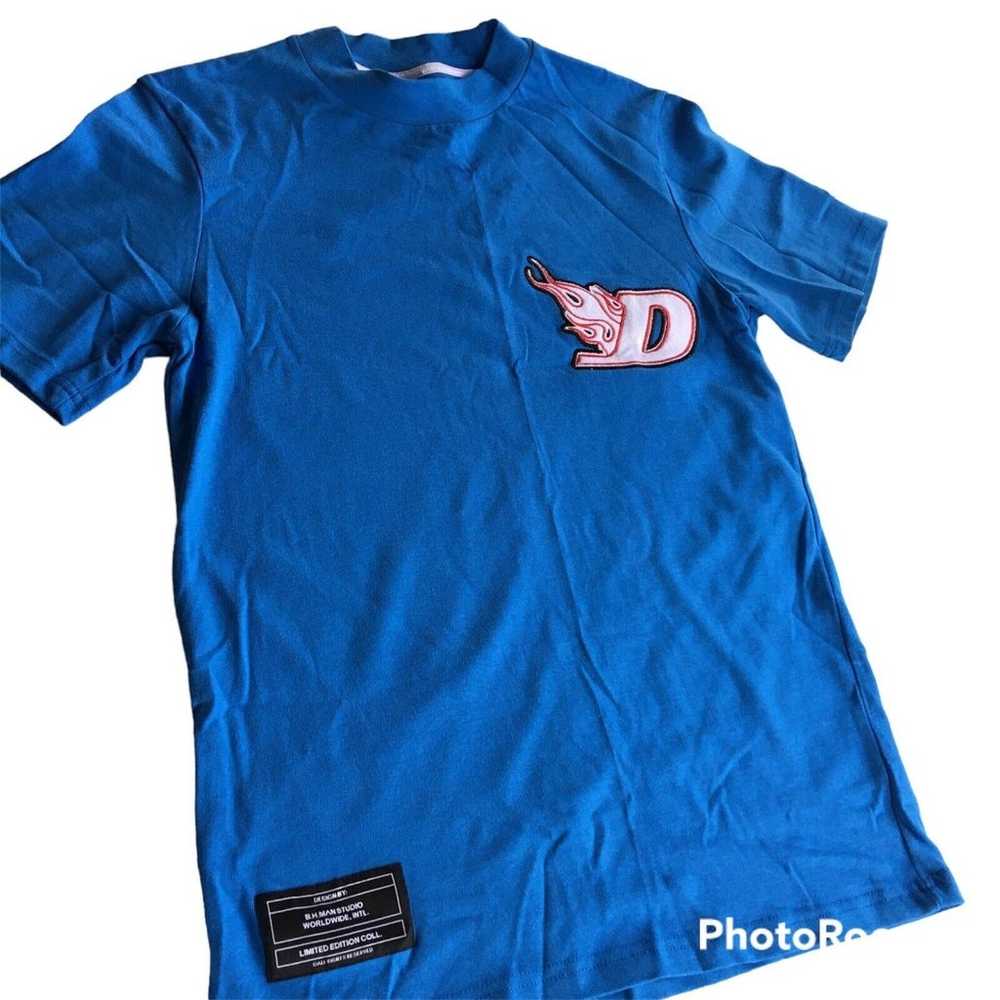 B. H. Man Studio Limited Edition Blue T-Shirt Log… - image 1