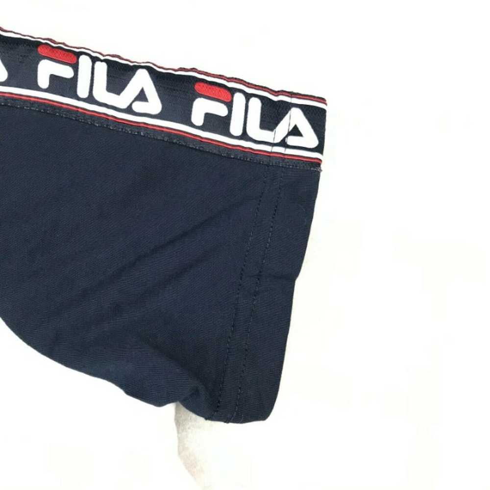 Fila Mens Navy White Basic T Shirt Short Sleeve C… - image 3