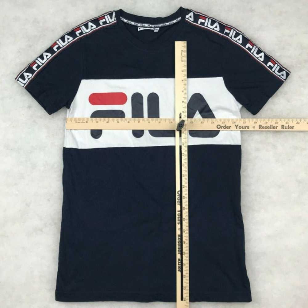 Fila Mens Navy White Basic T Shirt Short Sleeve C… - image 7