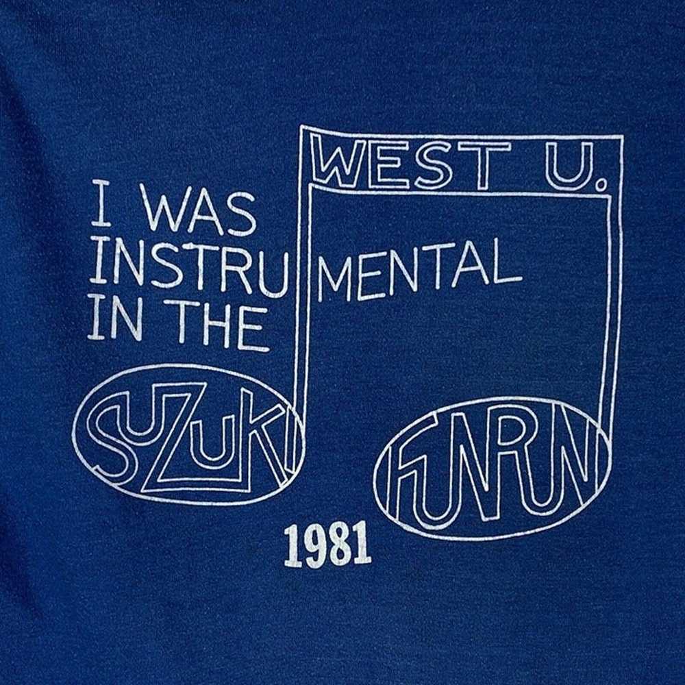 West U Suzuki Fun Run Vintage 80s T Shirt West Un… - image 7