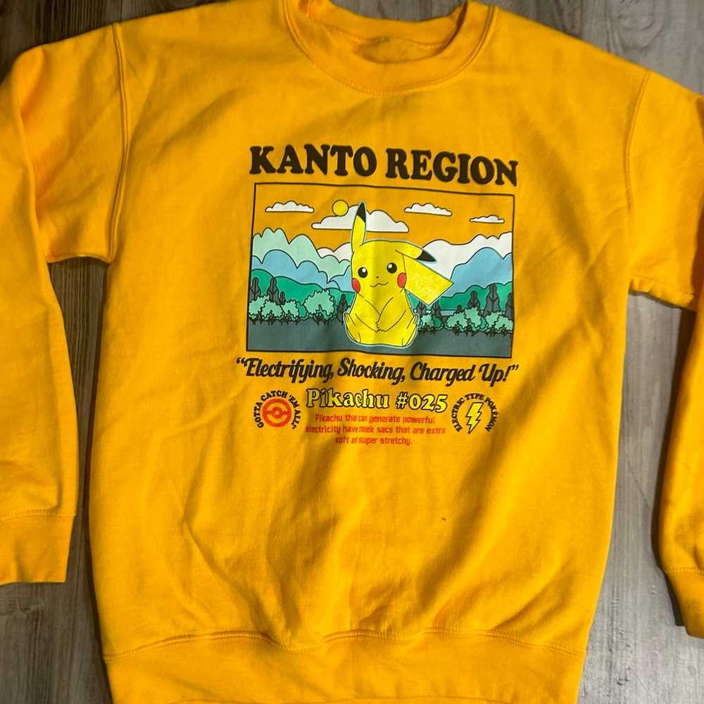 Pokemon Men's Pikachu #025 Kanto Region Pullover … - image 2