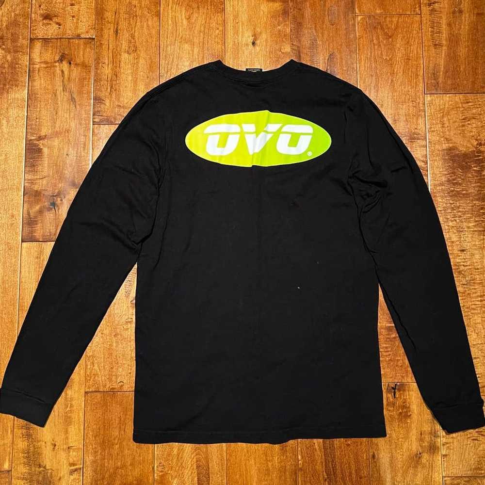 OVO Logo Top T-Shirt Black Men's Small Cotton Lon… - image 3