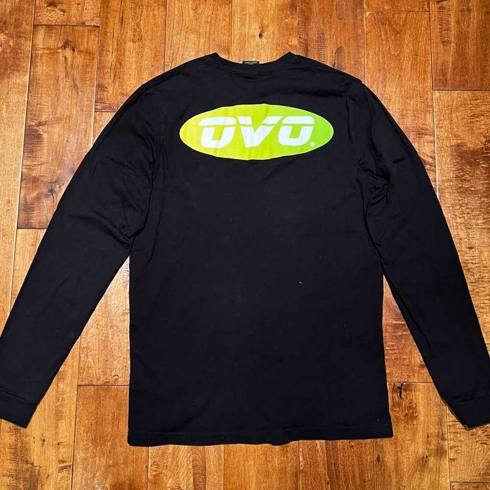 OVO Logo Top T-Shirt Black Men's Small Cotton Lon… - image 4