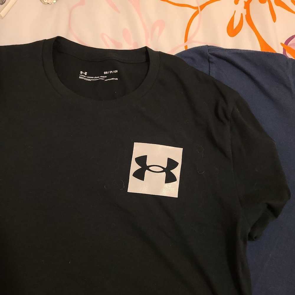 Men's Small Under Armour Short Sleeve T Shirts Bl… - image 2