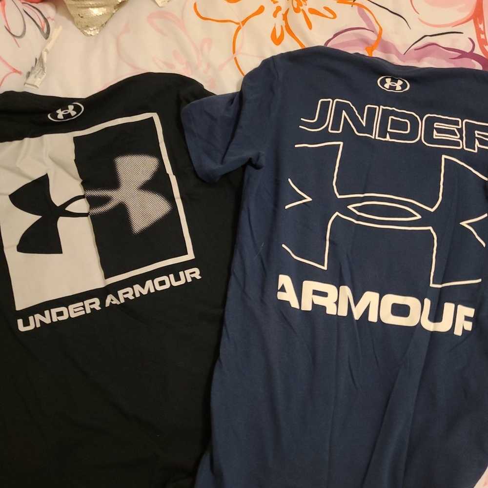 Men's Small Under Armour Short Sleeve T Shirts Bl… - image 4