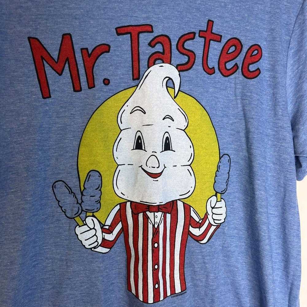 Homage Blue Mr Tastee Graphic Crewneck T Shirt si… - image 2