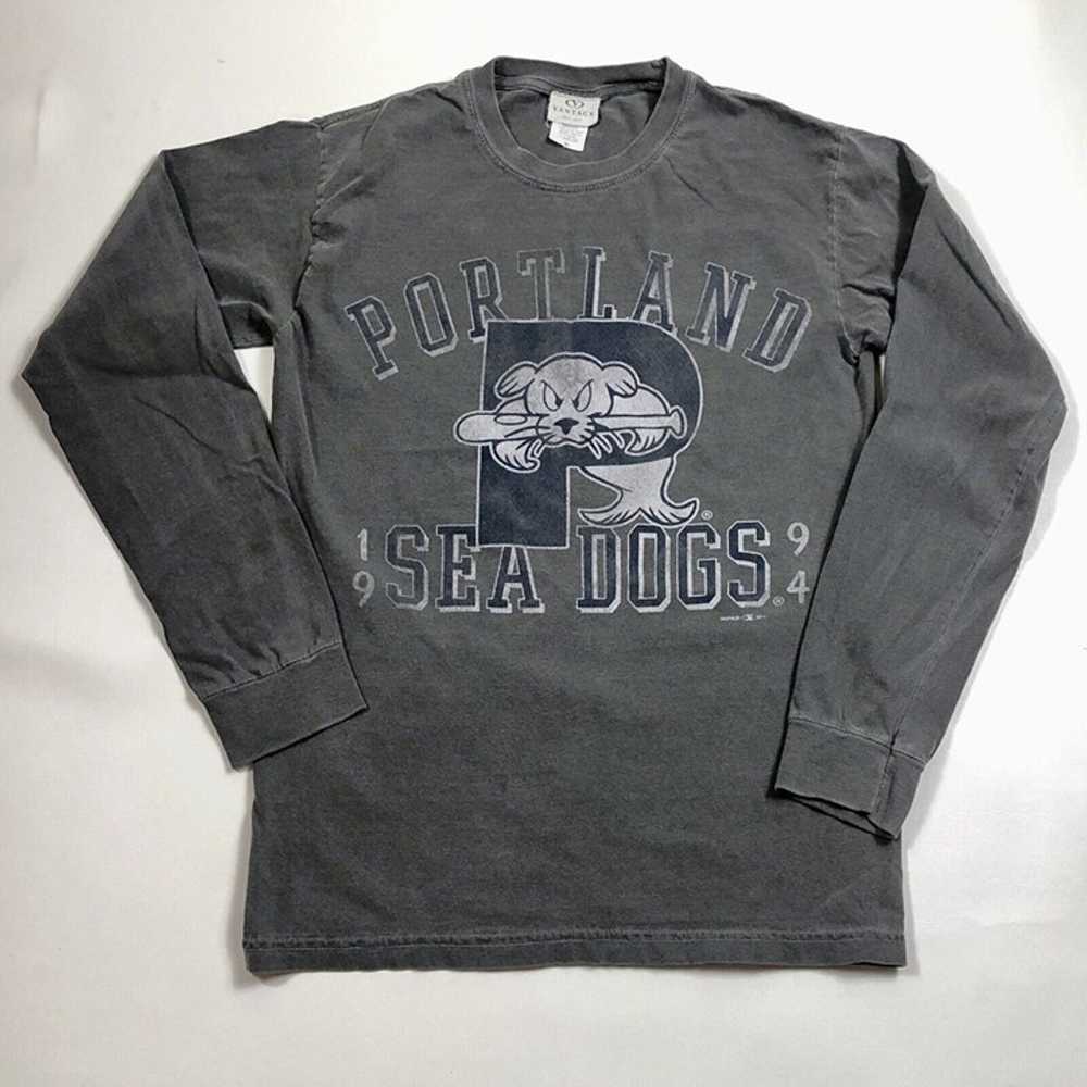 Portland Sea Dogs Baseball Logo Long Sleeve T Shi… - image 1