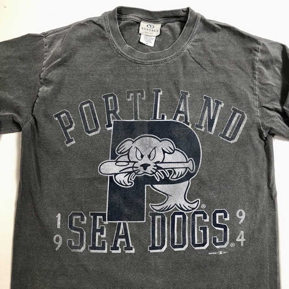 Portland Sea Dogs Baseball Logo Long Sleeve T Shi… - image 2