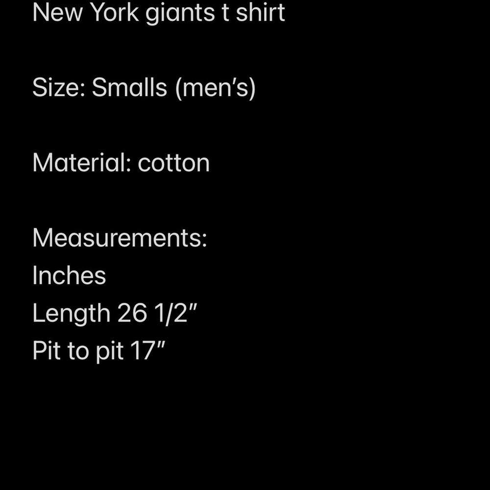 New York giants t shirt - image 3