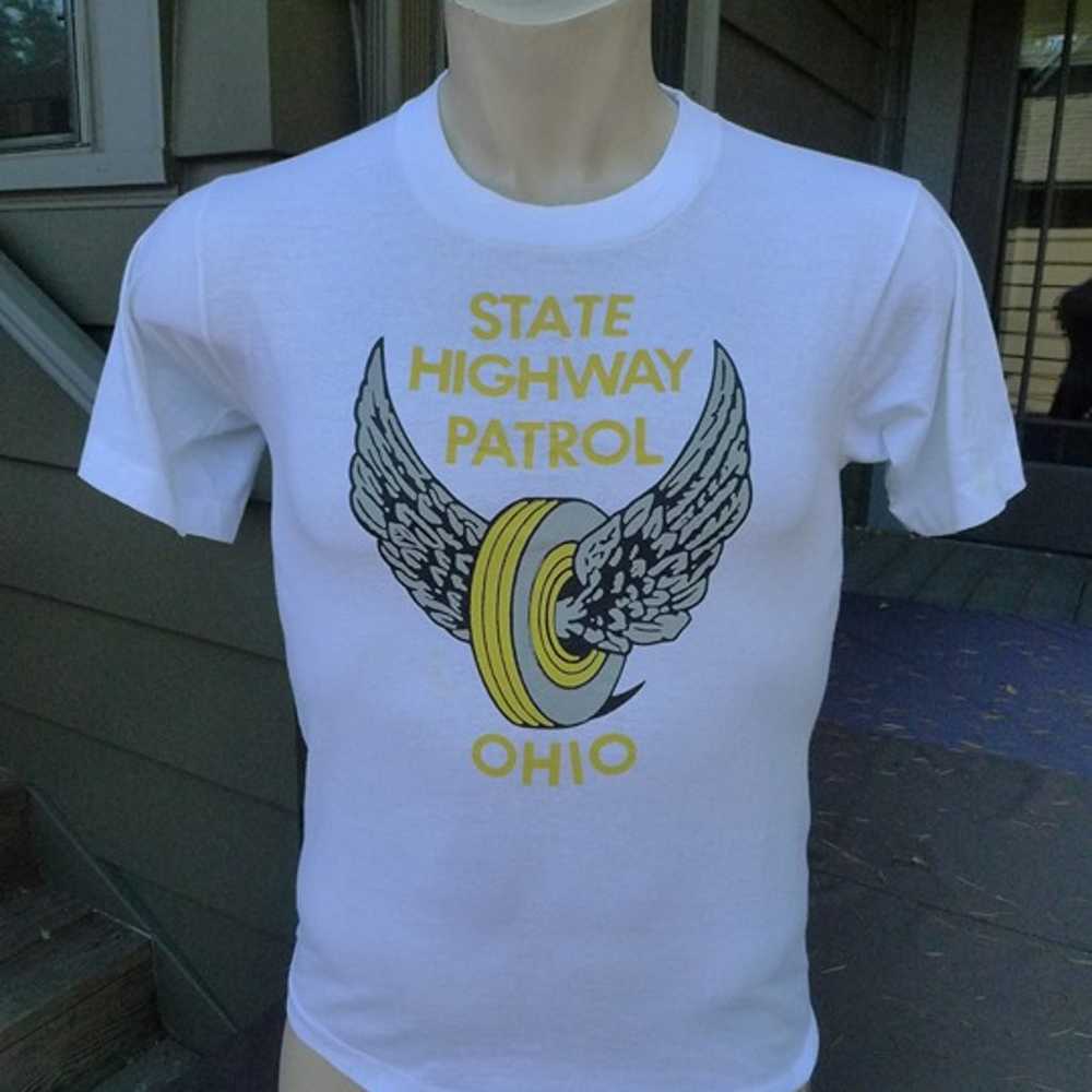 1980s Ohio Highway Patrol Single Stitch Shirt * M… - image 1