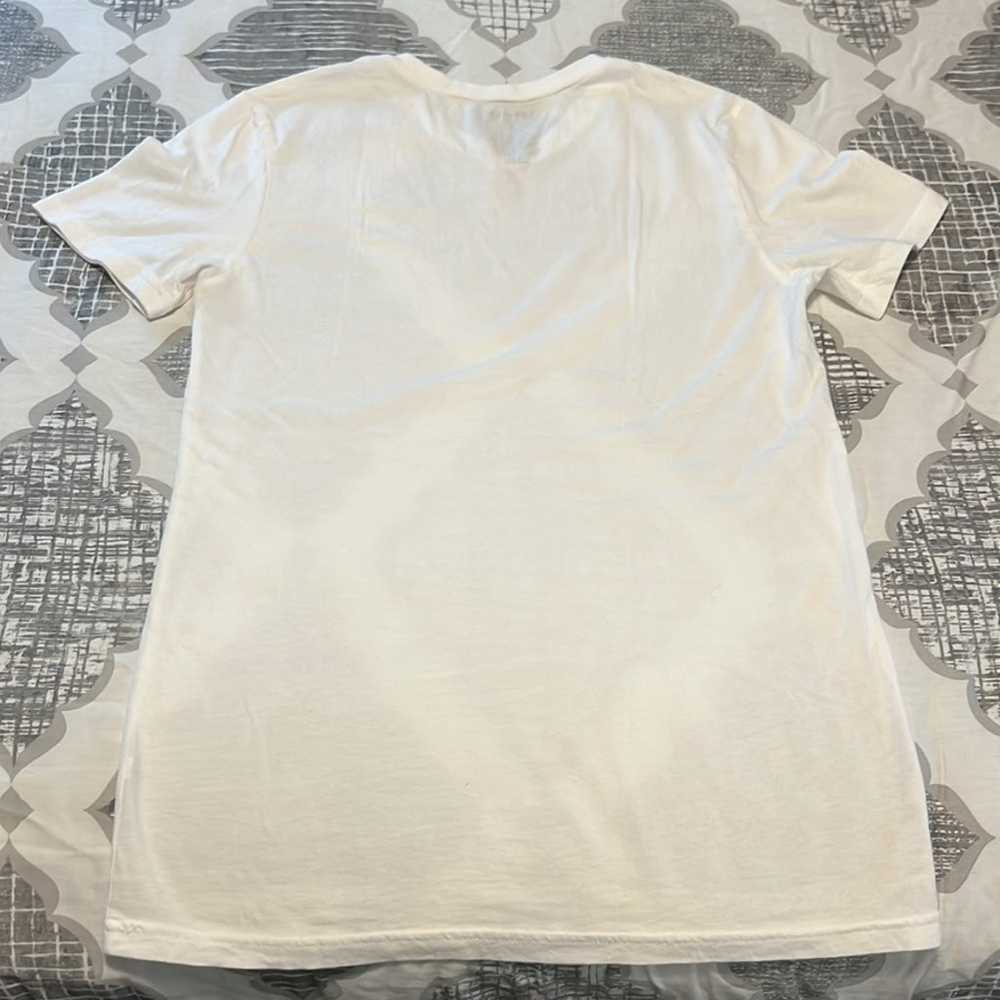 Express V-Neck Perfect Pima Cotton White T-Shirts - image 5