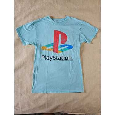 Sony Playstation T-Shirt Robin Egg Blue Size Small - image 1