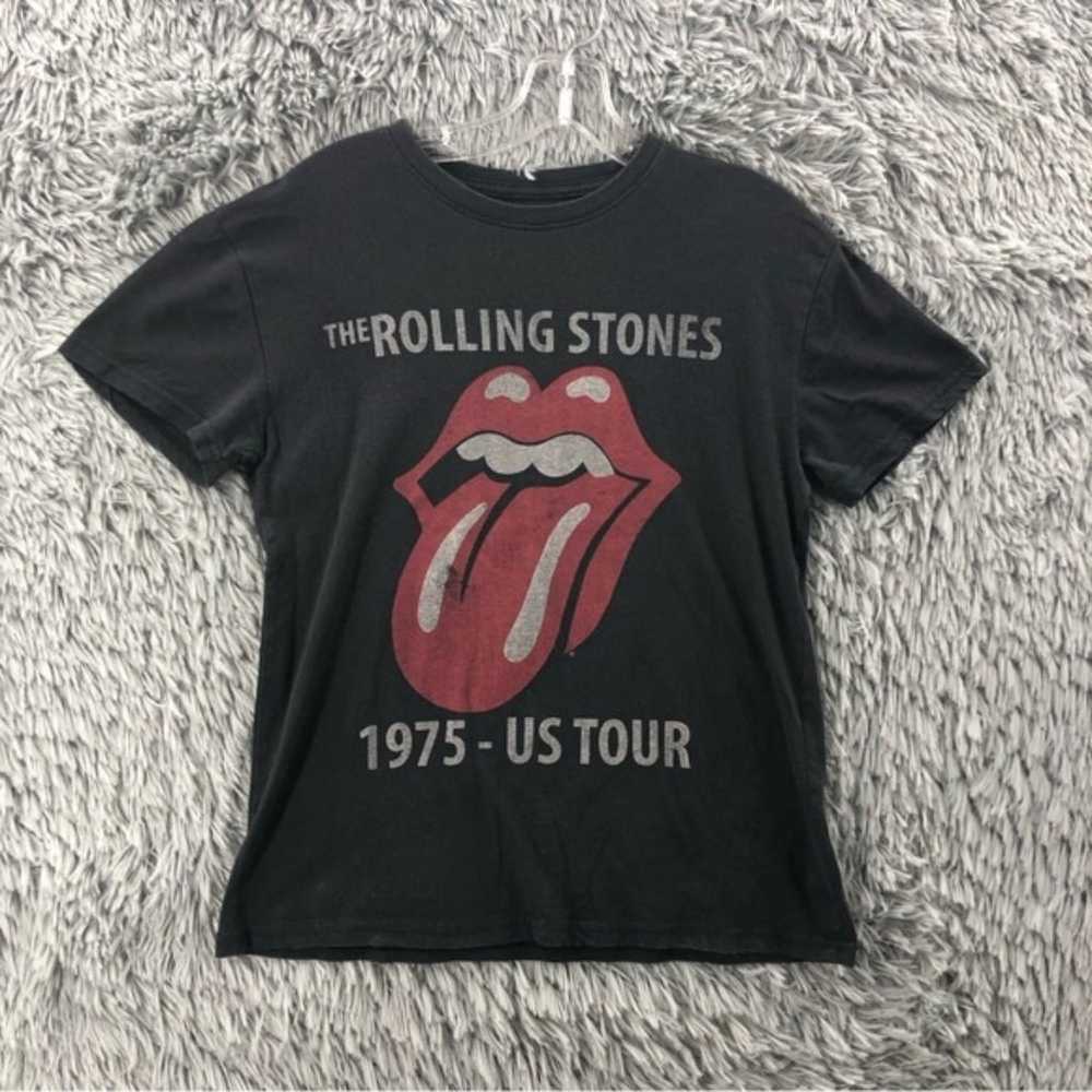 The Rolling Stones Men’s Small Spellout Logo Blac… - image 1