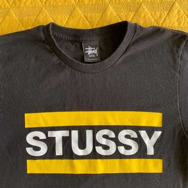 y2k stussy spell out bar tee small - image 1