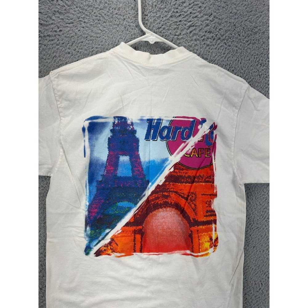 VTG Hard Rock Cafe Shirt Mens Small White Graphic… - image 3