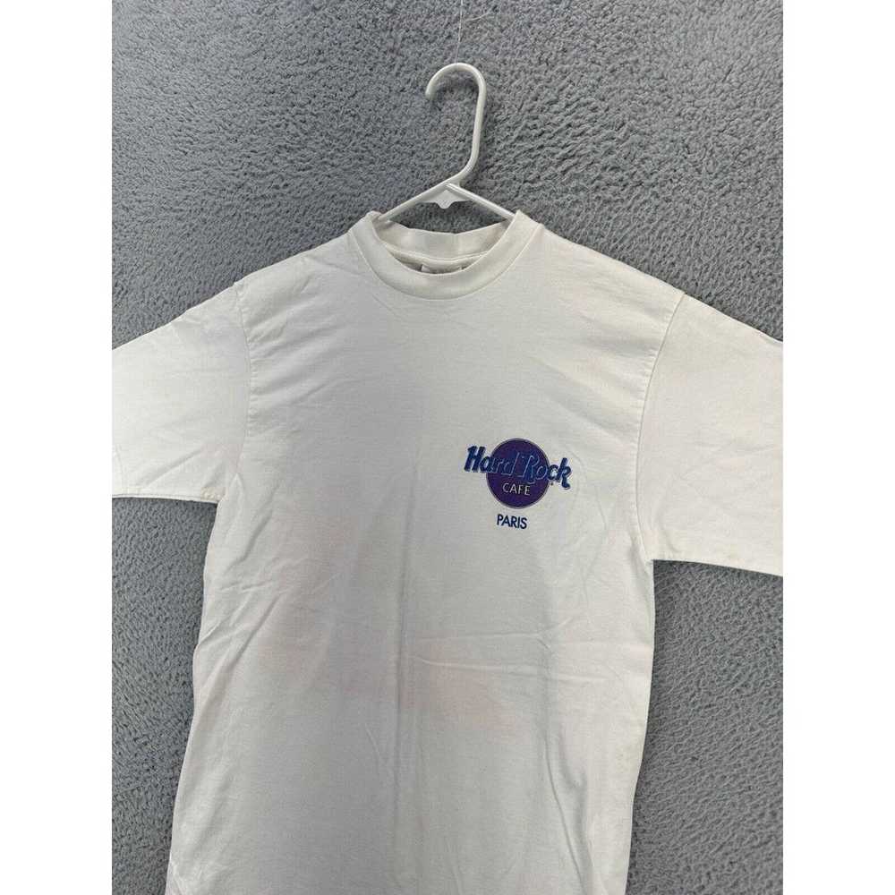 VTG Hard Rock Cafe Shirt Mens Small White Graphic… - image 4